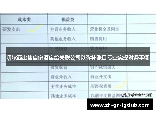 切尔西出售自家酒店给关联公司以弥补账目亏空实现财务平衡